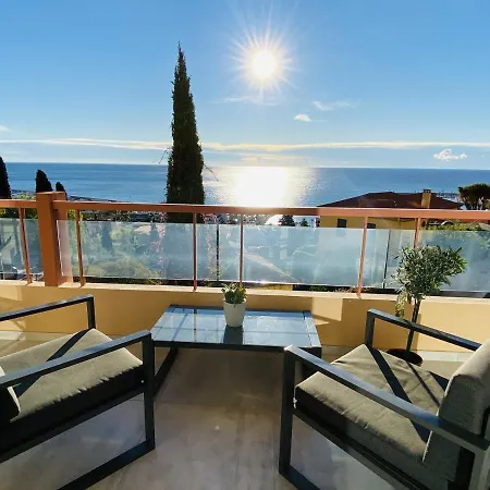 Le Vigia-Vue Mer-Terrasse-Climatisation-Parking Menton Exterior photo