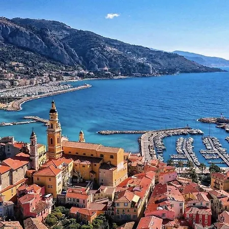 Le Vigia-Vue Mer-Terrasse-Climatisation-Parking Menton Exterior photo