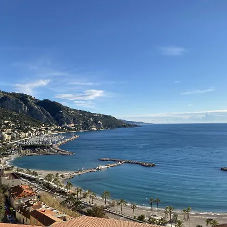 Le Vigia-Vue Mer-Terrasse-Climatisation-Parking Menton Exterior photo