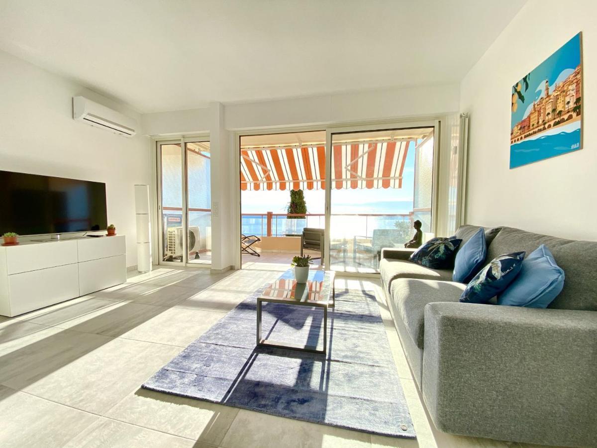 Le Vigia-vue Mer-terrasse-climatisation-parking * Menton
